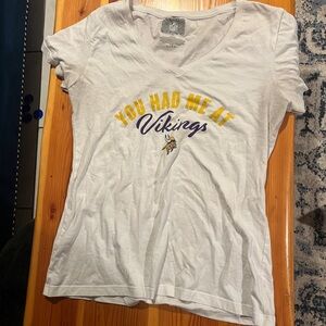 Vikings Graphic White Tee